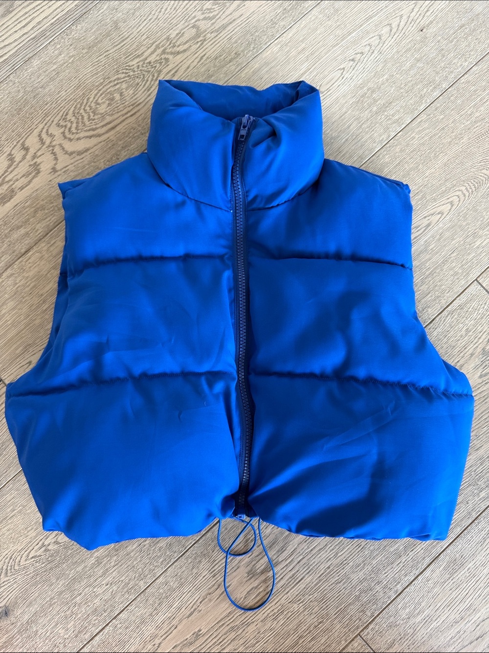Women's Puffer Vest in Royal Blue XL